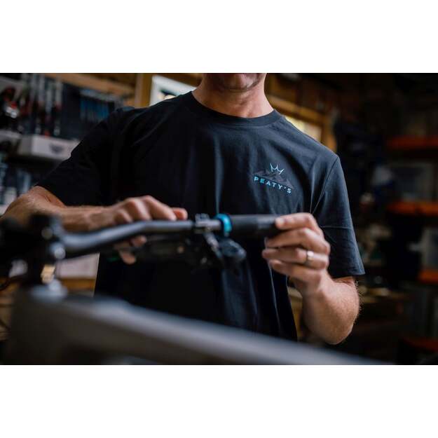 PEATY S PUBWEAR TRIKO S KR&Aacute;TK&Yacute;M RUK&Aacute;VEM SUNRISE BLACK (PPW-25-TEE-RZE-BLK) 2