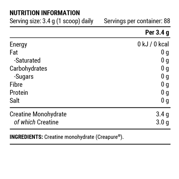Pillar Performance Kreatino monohidrato milteliai (300g maišelis) 1