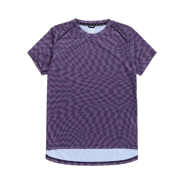 TLD WOMENS SS JERSEY LILIUM TWISTED CHECKERS DEEP PURPLE (35751601)