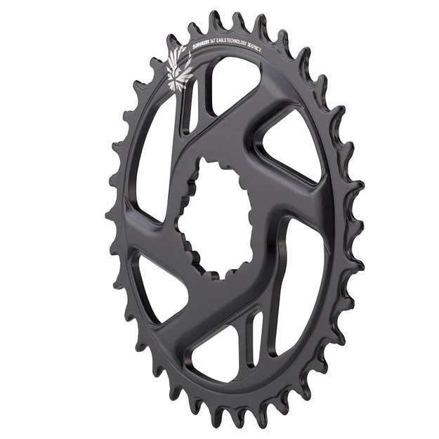 Žvaigždė priekinė SRAM 34T, X-Sync 2, direct mount, 3mm offset aliuminė (juoda) 