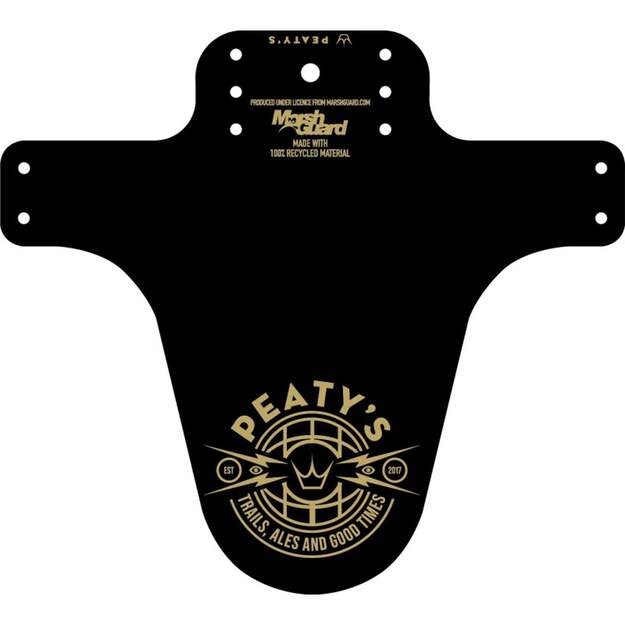 PEATY S X MARSH GUARD BLATN&Iacute;ČEK TRAILS, ALES & GOOD TIMES - GOLD (PMG-TAG-GLD-20)