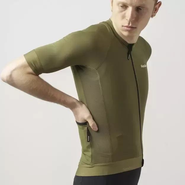 GripGrab PACR vyriški marškinėliai | Olive Green 4