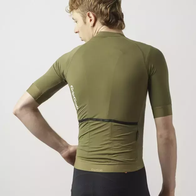 GripGrab PACR vyriški marškinėliai | Olive Green 6