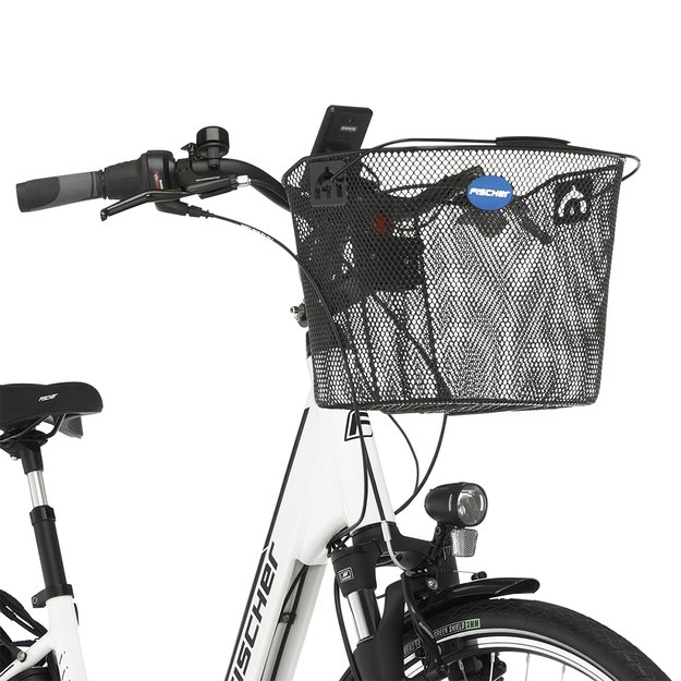 Dviračio krepšys ant vairo Fischer // metalinės vielos (juodas) 3