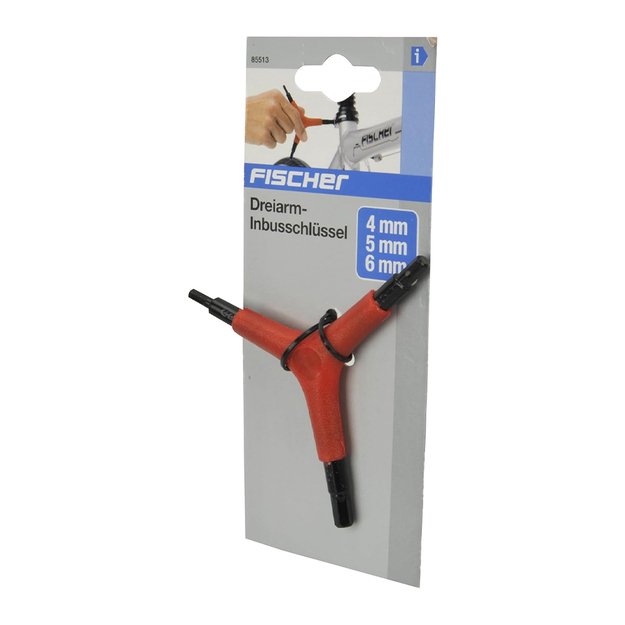 Šešiakampis įrankis Fischer // 4 / 5 / 6 mm sizes, 3-Arm Allen Key 1
