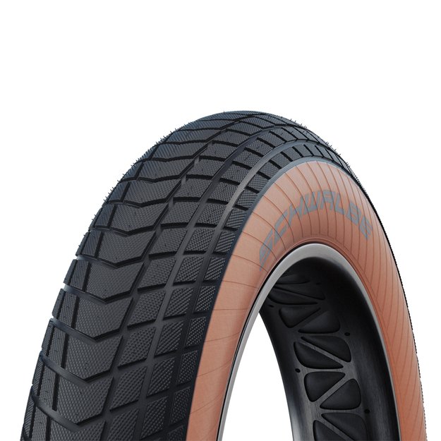 Padanga Schwalbe Super Moto-X Active Line 20  x 4.00  (100-406) // E-50, Green Compound, sustiprinta, ruda sienelė