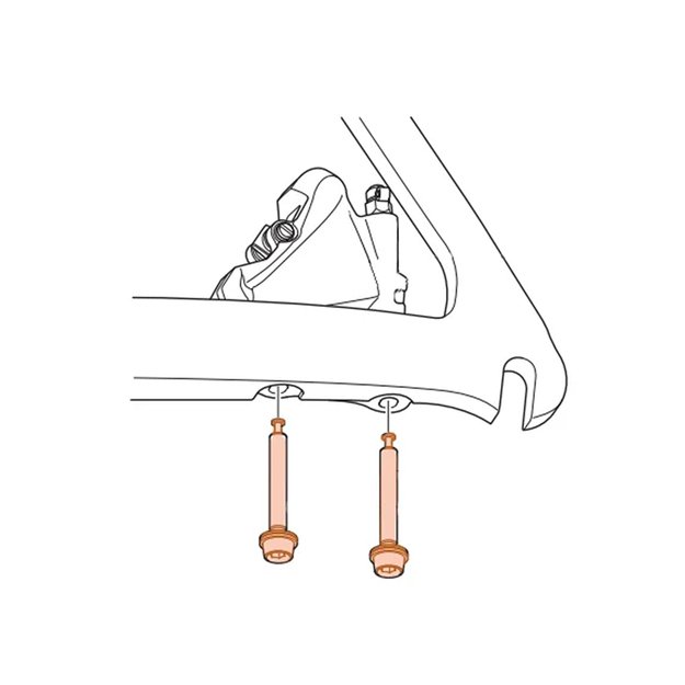 Hidraulinių diskinių stabdžių suporto tvirtinimo varžtas Shimano BR-RS505 C 15mm 1