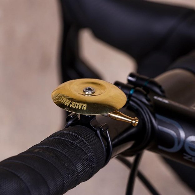 Dviračio skambutis Lezyne Classic Shallow Brass Bike Bell (auksinis/juodas) 3