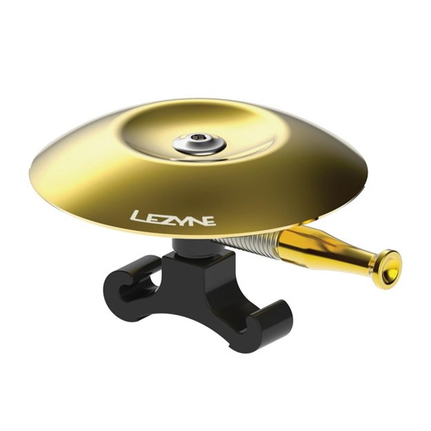Dviračio skambutis Lezyne Classic Shallow Brass Bike Bell (auksinis/juodas)