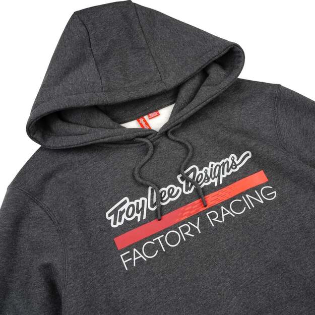TLD PULLOVER HOODIE FACTORY RACING BLACK HEATHER / RED (73166900) 2