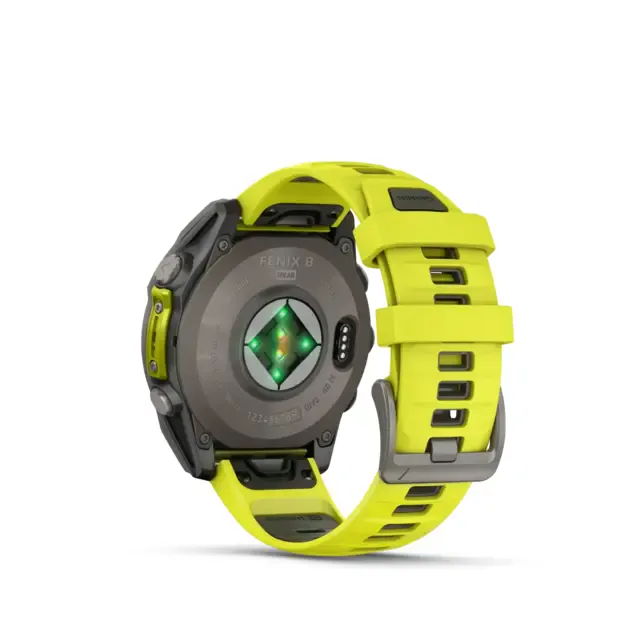 Išmanusis laikrodis Garmin fēnix® 8 Solar | 47mm | Titanium - Amp Yellow 6