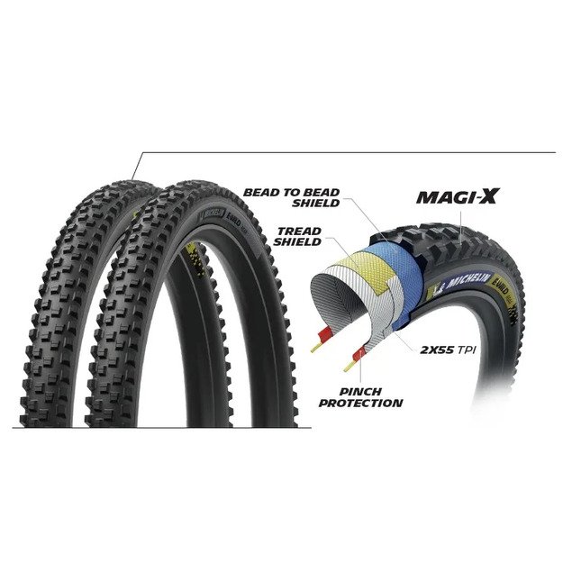 MICHELIN TIRE E-WILD REAR 29x2.60 RACING LINE DARK FOLDABLE MAGI-X TS TLR (31168) 2