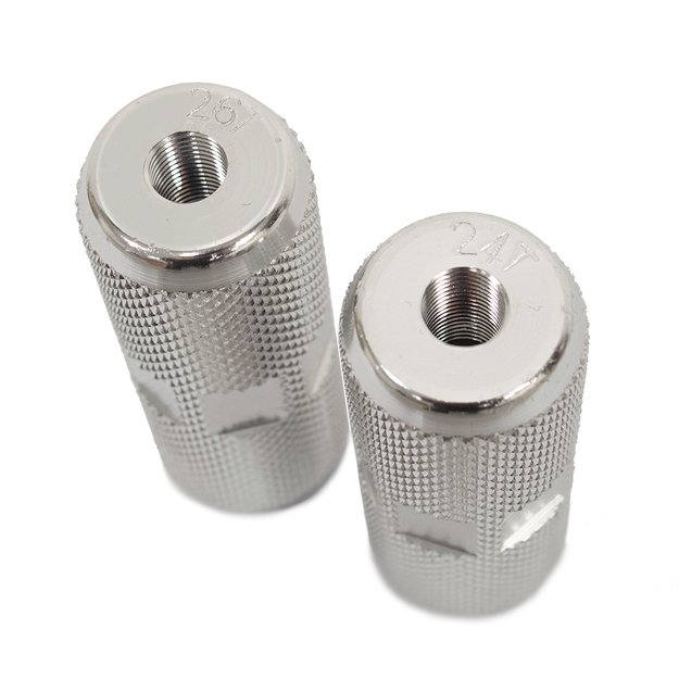 BMX atramos kojoms (pegai) // 9 mm a&scaron;is, 75 mm, plienas (sidabriniai) 1