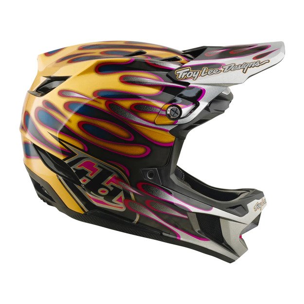 TLD HELMET D4 CARBON MIPS OVERSPRAY GOLD / BLACK (13903000) 6