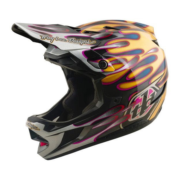 TLD HELMET D4 CARBON MIPS OVERSPRAY GOLD / BLACK (13903000)