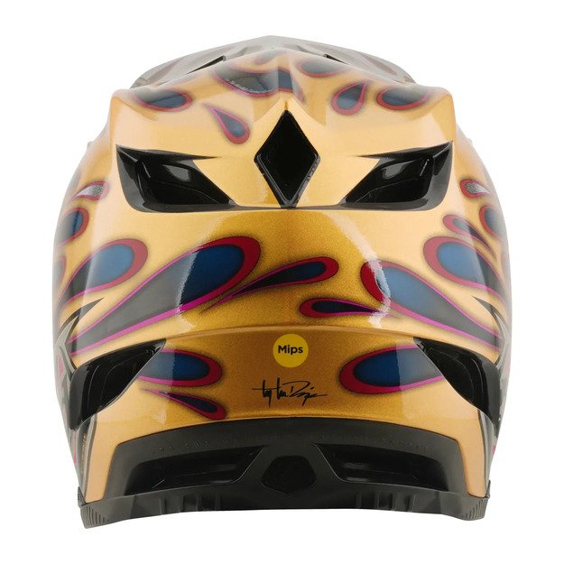 TLD HELMET D4 CARBON MIPS OVERSPRAY GOLD / BLACK (13903000) 4