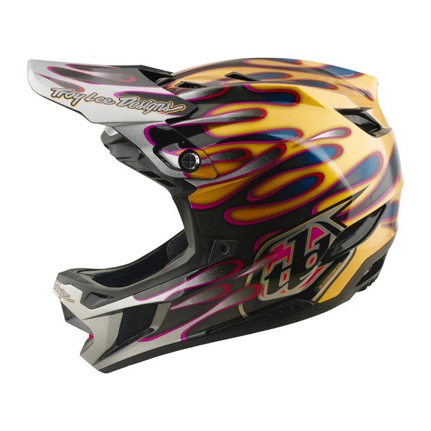 TLD HELMET D4 CARBON MIPS OVERSPRAY GOLD / BLACK (13903000) 2