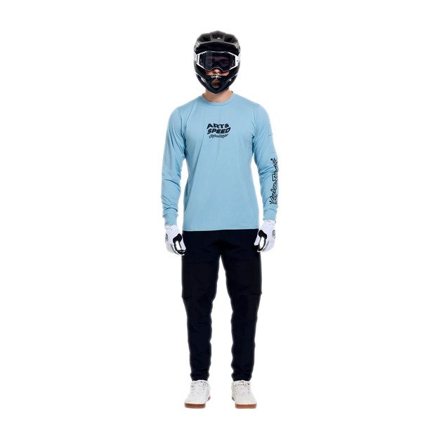 TLD LONG SLEEVE JERSEY RUCKUS RIDE TEE WAVES DAWN BLUE (37104800) 3