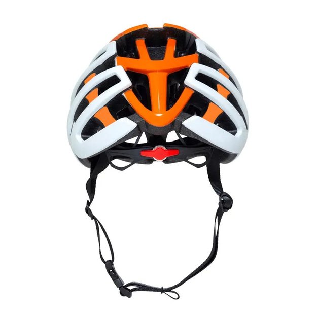 &Scaron;almas HEBO Casco Bici Core // dydis: 55-58 cm (balta/oranžinė)