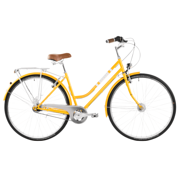 Dviratis ROMET Vintage LTD D, geltonas