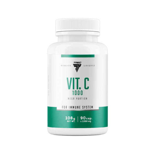 Vitaminų kapsulės TREC VIT. C 1000, 90 kapsulių