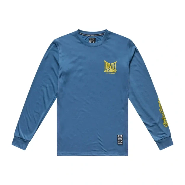 TLD MENS LONG SLEEVE JERSEY SKYLINE RIDE TEE HANDLEBAR SLATE (38370100)