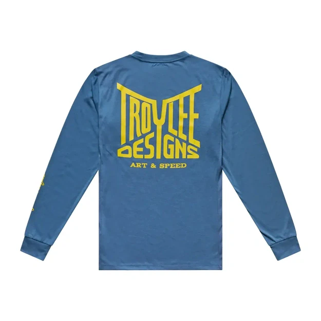 TLD MENS LONG SLEEVE JERSEY SKYLINE RIDE TEE HANDLEBAR SLATE (38370100)