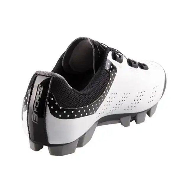 Batai FORCE MTB Points Lady // dydis: 37, Clip-In, MTB (balta/juoda)