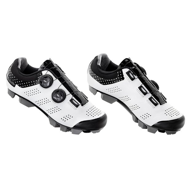 Batai FORCE MTB Points Lady // dydis: 37, Clip-In, MTB (balta/juoda)