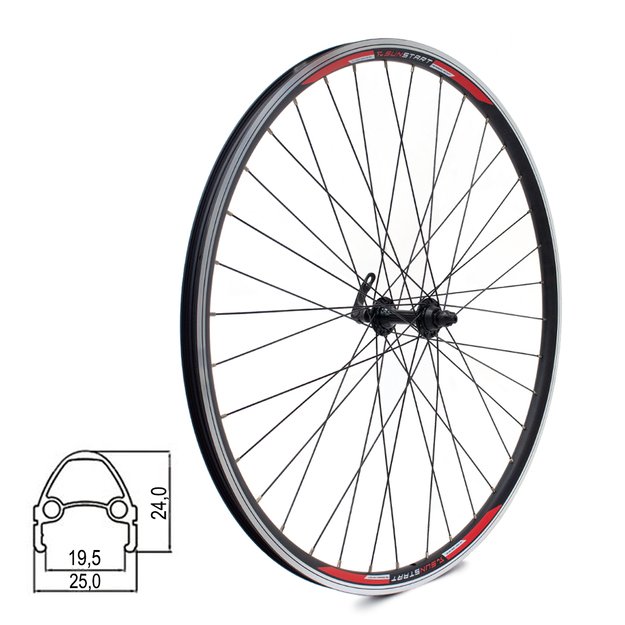 Galinis ratas SUNSTART 28/29  // V-brake, 36H, greitveržlė, aliuminis