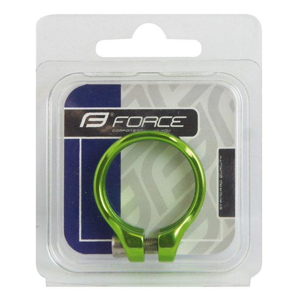 Balnelio stovo apkaba FORCE 34,9mm (aliuminė, žalia) 1