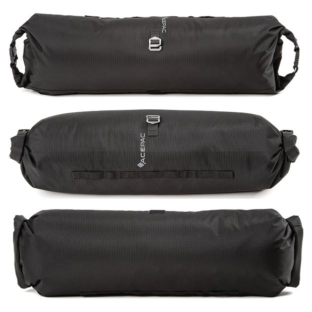 Dviračio krepšys ant vairo Acepac Bar Drybag MKIII // 8 l (juodas) 2