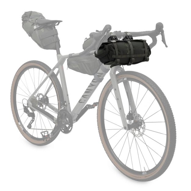 Dviračio krepšys ant vairo Acepac Bar Drybag MKIII // 8 l (juodas) 1
