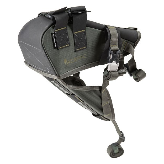 Krepšio įdėklas ant balnelio stovo Acepac Saddle Harness MKIII // 33 x 33 cm (pilka/žalia) 1