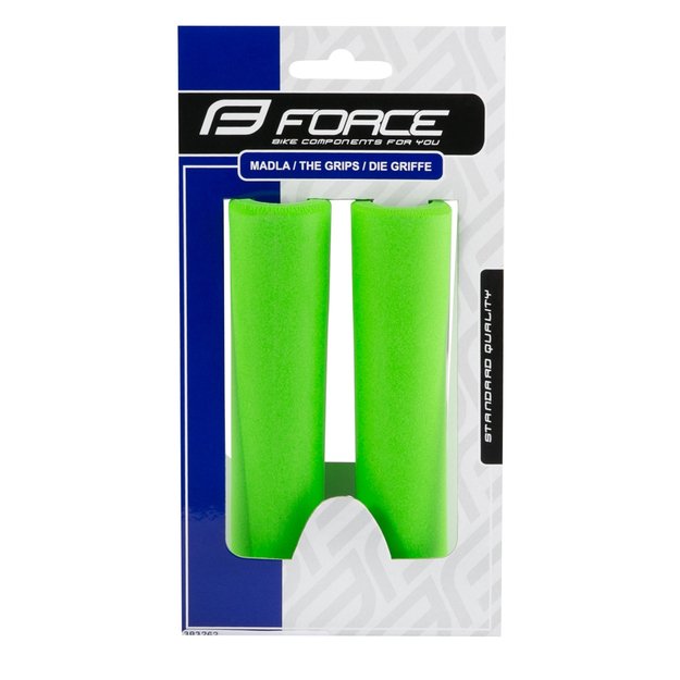 Rankenos FORCE Luck 130mm (silikoninis porolonas, žalios) 2