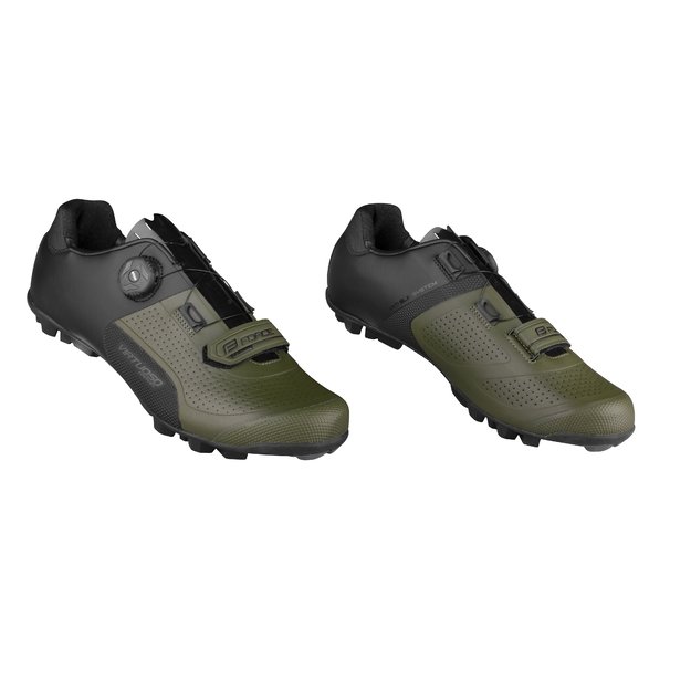 Batai FORCE Virtuoso MTB/Gravel // dydis: 39 (juoda/žalia) 1