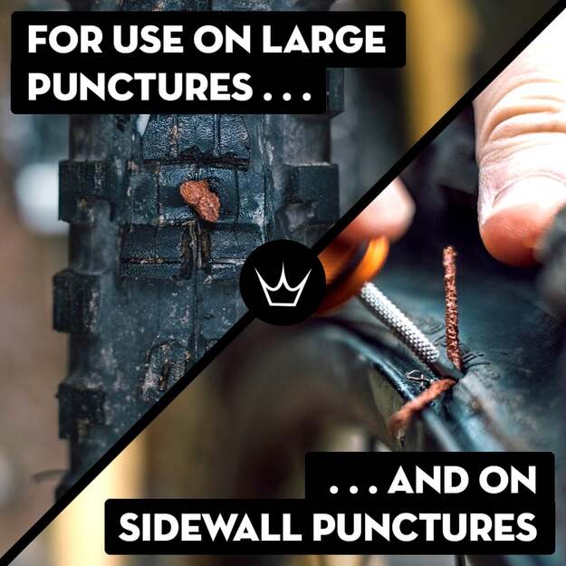 Bekamerinės sistemos remonto komplektas PEATY S HOLESHOT TUBELESS PUNCTURE PLUGGER KIT - BOURBON (PPR-TPP-BRB-12) 6