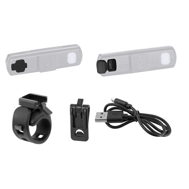 Galinis žibintas FORCE ATOM 40LM USB, juodas 1