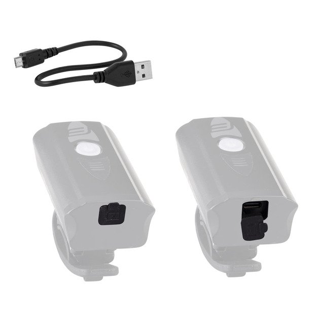 Priekinis žibintas FORCE DIVER 900LM USB, juodas 3