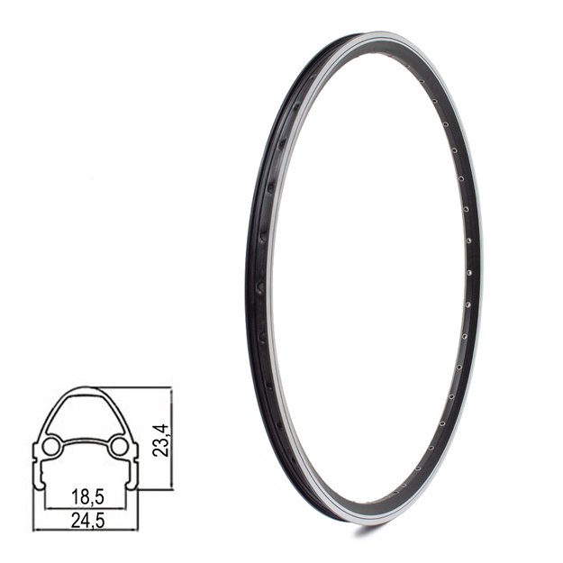 Ratlankis Dynamic 26  // V-Brake, 36H, kniedytas, dvigubas