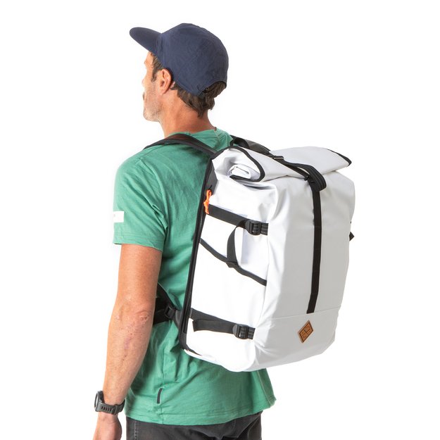 Restrap kuprinė užsukamu viršumi 40L (balta) 6