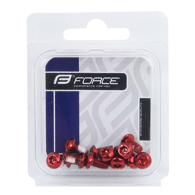 Stabdžių disko varžtai FORCE Torx 25 (12vnt, raudoni) 1