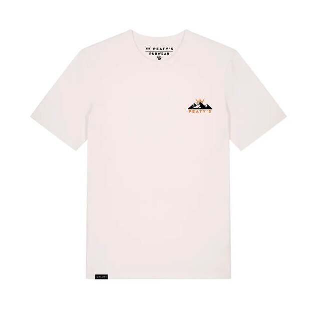 PEATY S PUBWEAR TRIKO S KR&Aacute;TK&Yacute;M RUK&Aacute;VEM SUNSET VINTAGE WHITE (PPW-25-TEE-SET-WHT)