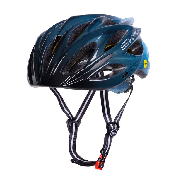 Šalmas FORCE BULL HUE MIPS // dydis L-XL (58-61 cm) (mėlyna/juoda)