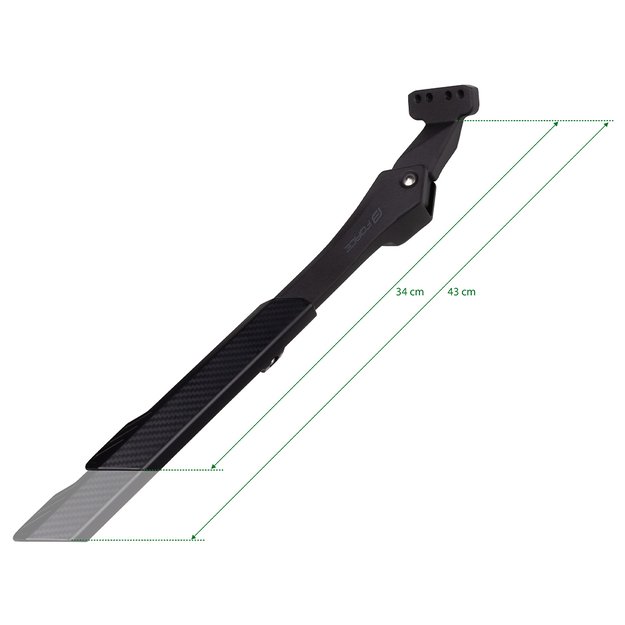 Atraminė kojelė FORCE E-BIKE 24-29  (18 / 40mm) alium. (juoda) 1