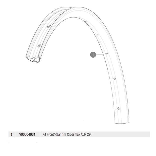 MAVIC KIT FT/RR RIM CROSSMAX XLR 29  (V00004931)