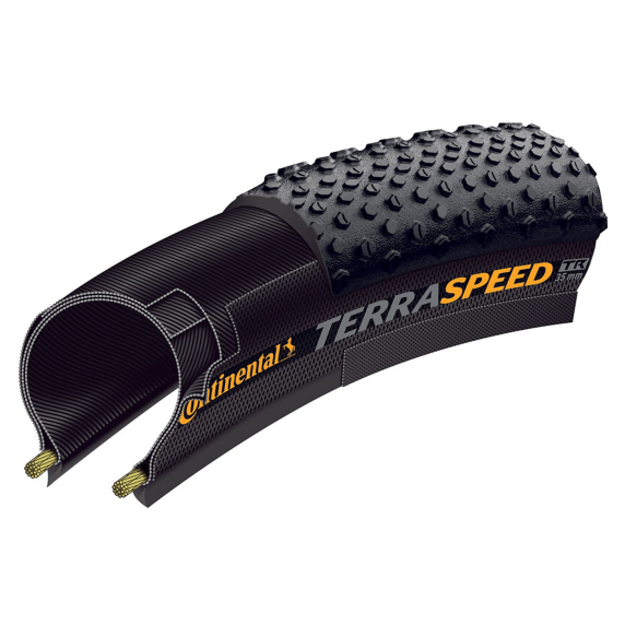 Padanga Continental Terra Speed Tire PT 700 x 35C Black Fold 410g 1