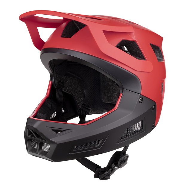 Šalmas FORCE Drop // dydis: S - M (55-58 cm) (juoda/raudona)