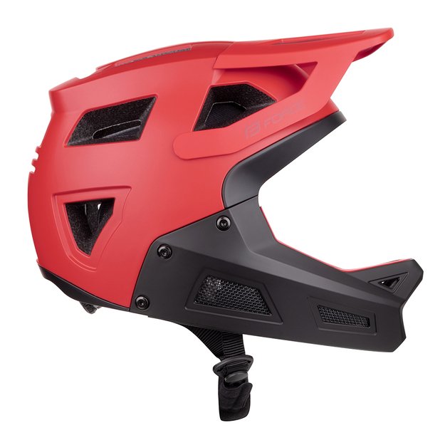 Šalmas FORCE Drop // dydis: S - M (55-58 cm) (juoda/raudona) 1