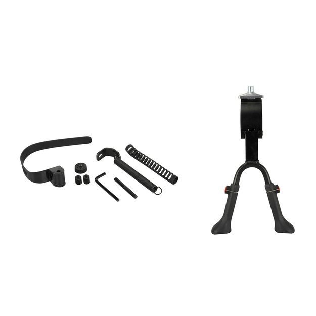 Dviguba atraminė kojelė Fischer // 24-28  (juoda) 1